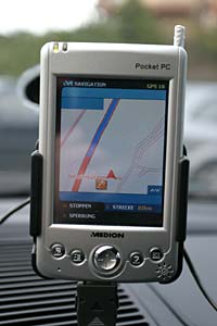 Medion Palmtop als Navigationssystem