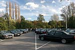 BMW 7er Parkplatz in Moers whrend des BMW 7er-Stammtisches