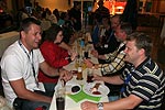 Party am Abend im Forum Wegberg, vorne Michal (bmwe23) und Stefan (Jippie)