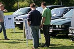 Aufsteller zum Thema 30 Jahre 7er-BMW erfreuten sich des Besucher-Interesses