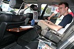 Matthias (TheTwinS74) im Fond des BMW 750iL Highline (E32) von Alexander (Highliner)