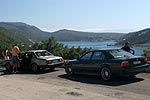 der BMW 735i (E23) von Michal (bmwe23) und der BMW 740i (E38) von Daniel (Swordfisher)