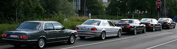 auf dem Weg nach Hause: BMW 7er-Reihe