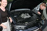 V8 Motor im sauberen Umfeld: der BMW 745i von Thomas