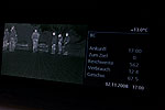 NightVision im BMW 740i von Paul; auf dem Monitor: Stammtischler auf dem Parkplatz