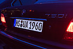 selbst leuchtendes Nummernschild am BMW 750i (E38) von Uli (BMWupptich)