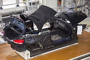 BMW 1er Cabrio bei seiner Montage