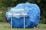 Rastplatz Am blauen Stein an der A61, Treffpunkt fr die Teilnehmer