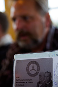 Mitgliedsausweis des Mercedes W123-Clubs