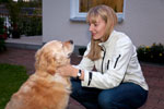 Viola ('*Phoebe*') mit Hund Mascha