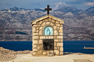 auf der Insel Pag kurz hinter der Br&uuml;cke