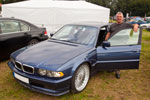 Dieter ('DF-750') mit seinem BMW Alpina B12 5,7 (E38) beim BMW Treffen auf Pauls Bauernhof 2012