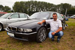 Wilhelm ('hollyjonson') mit seinem BMW 728i (E38) beim BMW Treffen auf Pauls Bauernhof