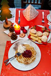 das Wickrather Brauhaus lud anlässlich des Weihnachts-Stammtisches zu Keksen und Waffel ein 