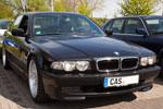 BMW 740i (E38) von Julian ('juelz') beim Rhein-Ruhr-Stammtisch, mit neuem Kennzeichen "CAS" für Castrop-Rauxel