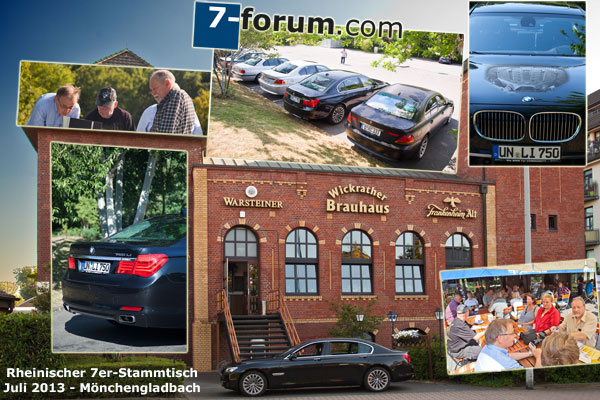 Foto-Collage zum Rheinischen 7er-Stammtisch im Juli 2013