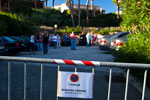 eigens für die 7er-Sternfahrer abgesperrter Parkplatz am Hotel Les Jardins in Sainte Maxime