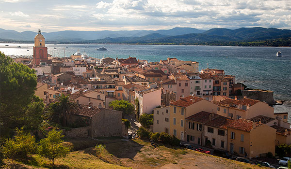 Blick von der Zitadelle auf Saint-Tropez