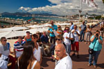 Sternfahrer an der Strandpromenade La Croisette in Cannes