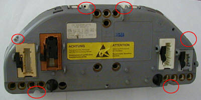 E32 Tacho von hinten