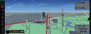 BMW Navigation System Professional, 3D Darstellung BMW Zentrale 
