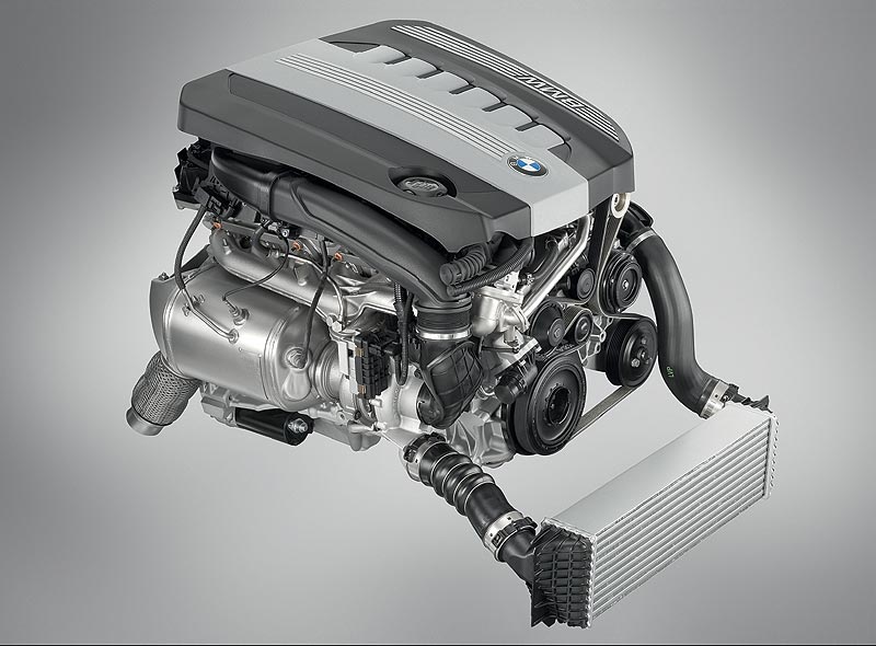 BMW 6-Zylinder-Dieselmotor mit Aluminium-Kurbelgehuse und 1800 bar Piezo Einspritzung