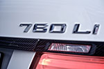 BMW 760Li (F02), veredelt in Zusammenarbeit von Shaston mit Lumma, Typ-Schild auf der Heckklappe