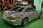 Chrome Mobil: Mercedes SL 600, gebaut von RENNTech (USA), komplett verchromt