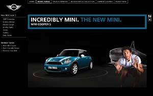 Ungewhnliches Internet Special zur Markteinfhrung des neuen MINI Cooper und MINI Cooper S