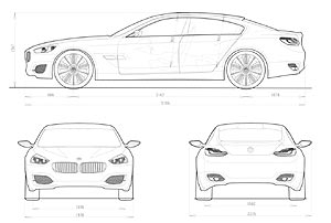 BMW Concept CS - Abmessungen