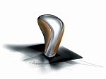 BMW Concept CS - Designskizze Interieur - Schaltknauf