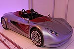 Sbarro Turbo S 20, zum 20jhrigen Geburtstag der Sbarro-Design-Schule bauten Studenten den 2sitzigen Roadster. V8-5,0-Liter Motor von Mercedes, 350 PS, Mittelmotor und Hinterradantrieb