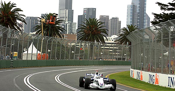 Nick Heidfeld beim F1-Freitagstraining in Melbourne/Australien
