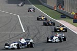Nick Heidfeld und Robert Kubica beim F1-Rennen in Bahrain