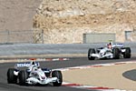 Nick Heidfeld vor Robert Kubica, F1-Training in Bahrain