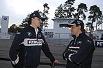 Robert Kubica und Agusto Farfus, BMW WTCC Fahrer im Pitlane-Park am Nrburgring