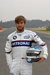 Nick Heidfeld mit Helm