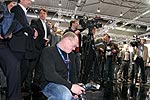 reges Interesse bei  der Lancia-Pressekonferenz