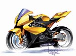 Prototyp Rennmotorrad BMW S 1000 RR, Designskizze