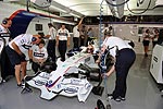 Robert Kubica in der BMW-Box in Fuji, Japan