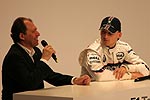 Willy Rampf mit Robert Kubica whrend der Fahrzeug-Prsentation