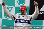 Robert Kubica auf dem Podest beim GP von Malaysia