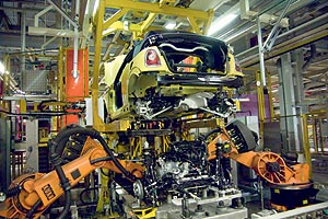 Produktion des MINI Cabrio
