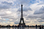 Eiffelturm von Trocadero aus gesehen