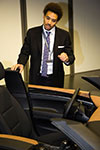 Oliver Heimler, Leiter Interieur BMW 5er-Reihe, erläuterte das 5er-Interieur-Modell
