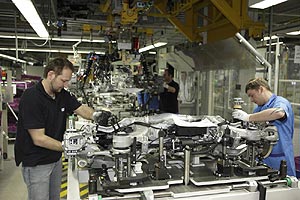 Produktion des BMW 5er Gran Turismo im BMW Werk Dingolfing