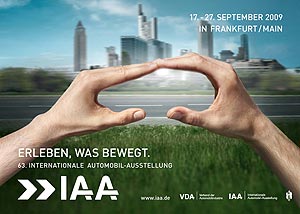 Das neue IAA Plakat fr die 63. IAA PKW 2009