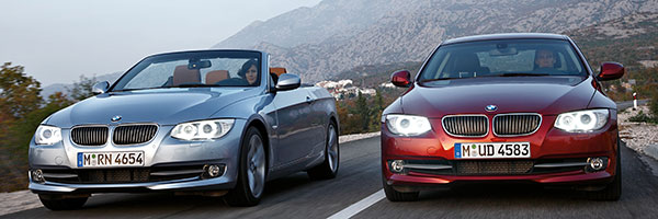 BMW 3er Cabrio, Faceliftmodell E93 und BMW 3er Coup, Faceliftmodell E92