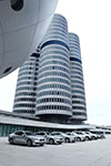die Forschungsflotte der BMW Group Forschung und Technik an der BMW Konzernzentrale in M�nchen