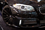 Kelleners BMW 535i (F10), mit LED-Coronaringen und zustzlichen Tagfahrleuchten im Frontspoiler